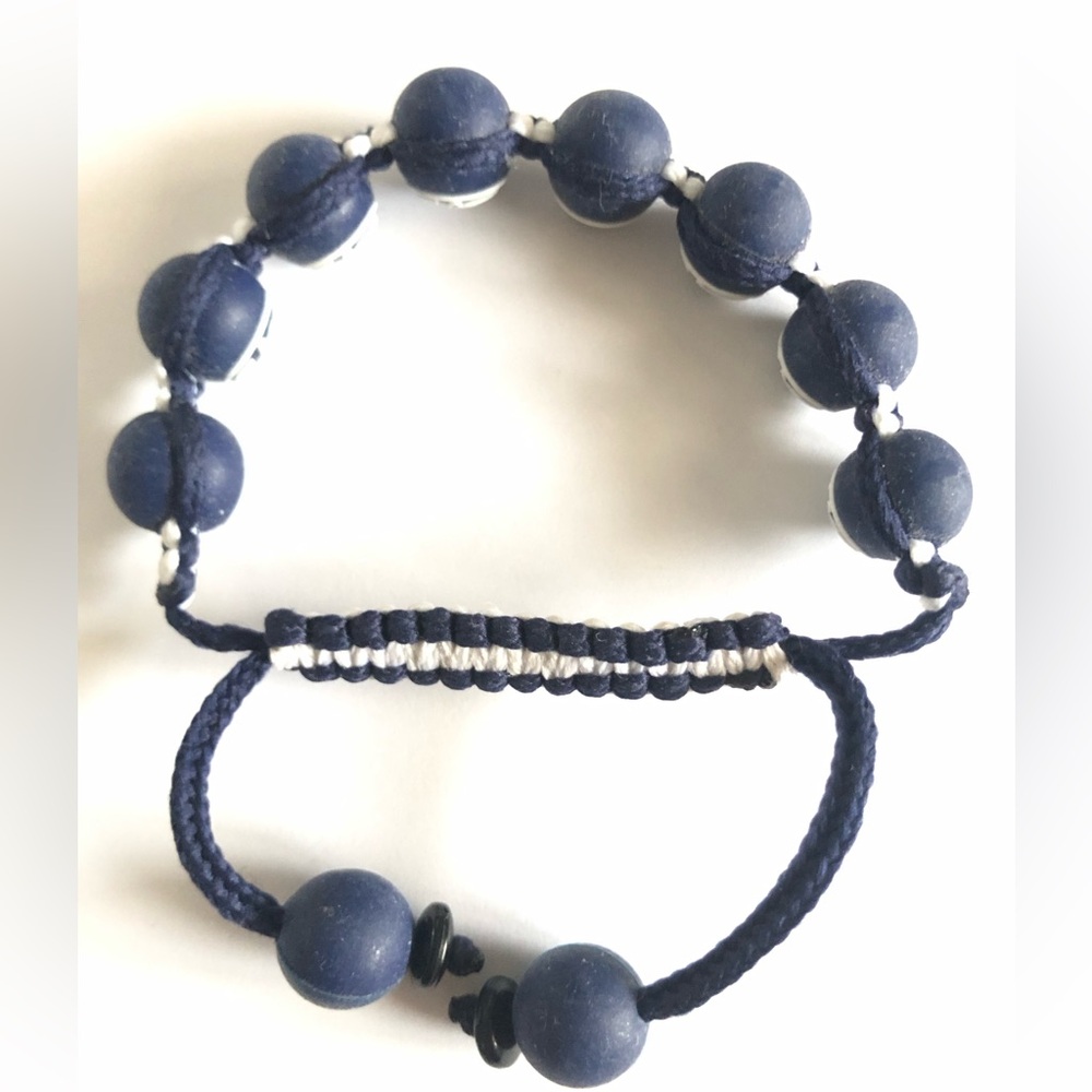 Penn State Navy and White Beaded Bracelet - Picture 5 of 5